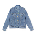 Denim Jacket — 'It's Time to Start Drinking' Retro Beer Badge Back Patch